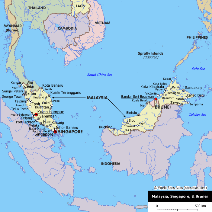 Brunei carte indonesie